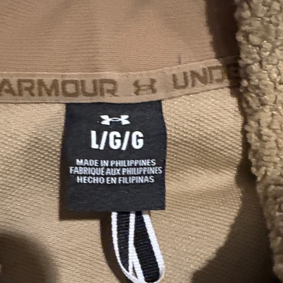 Under Armour Tan Fleece Jacket- NWOT - Picture 2 of 3